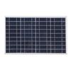 30W 12V Solar Panel Charger IP65 Water Resistant Built In Alligator Clips for Outdoor Camping