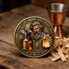 Клуб самогонщиков-нарушителей Коллекционная монета Двусторонняя Винтажная Металлическая Монета-Сувенир с Черепом для Питья Памятный Жетон для Коллекционеров Подарок