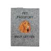 Irish Setter - Dog passport case, document case, gift for the traveller from the Art-Dog brand