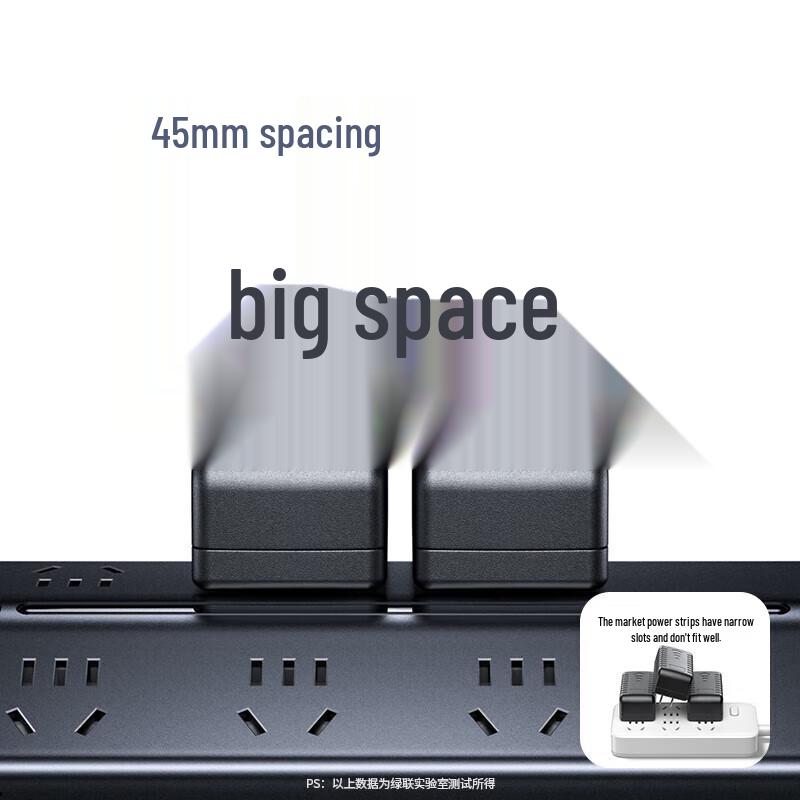 Ugreen T6 GaN 20W USB-C Fast Charging Desktop Power Strip CN plug (adapter included)