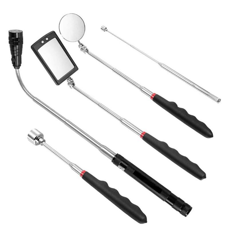 Telescopic Inspection Mirror with 360 Rotating Extensible Stainless Steel Repair Tool for Car Auto Vehicle Underbody Detection