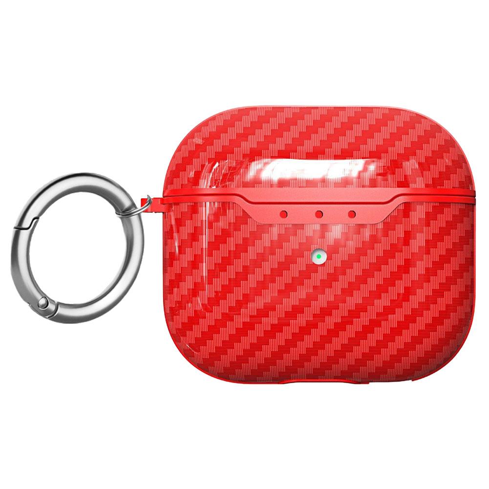 Shockproof Carbon Texture Wireless Earphone Accessories Carbon Fiber Cover Case Fit For AirPods Pro 3 All Around Protection