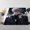 Jujutsu Kaisen-Gojo Satoru Bed Throw Blanket for Sofa Luxury Bedding Fluffy Plaid Custom Blankets King Size Home Interior Knee &