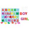 Цветная деревянная головоломка в форме цифр и букв, доска для парного сопоставления, обучающая детская игрушка