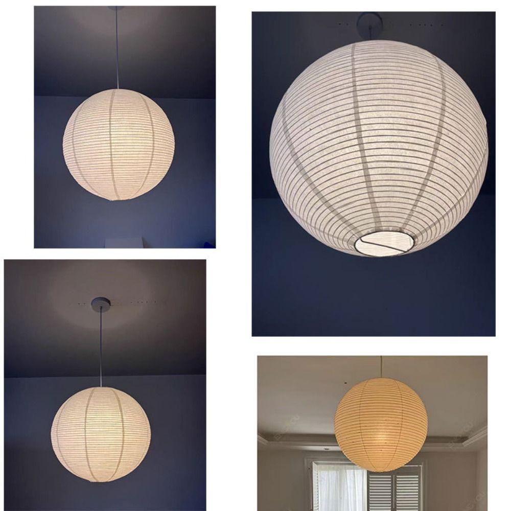 Подвесной бумажный абажур, современный подвесной светильник, чехол для лампы, гостиная, столовая, спальня