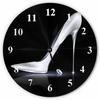 White Marble Gold Vein Modern Round Wall Clock Quartz 10 Inch Creative Silent Non Ticking Decorative,Minimalist Style for Classroom School Kitchen