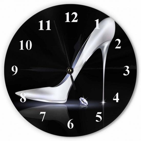 White Marble Gold Vein Modern Round Wall Clock Quartz 10 Inch Creative Silent Non Ticking Decorative,Minimalist Style for Classroom School Kitchen
