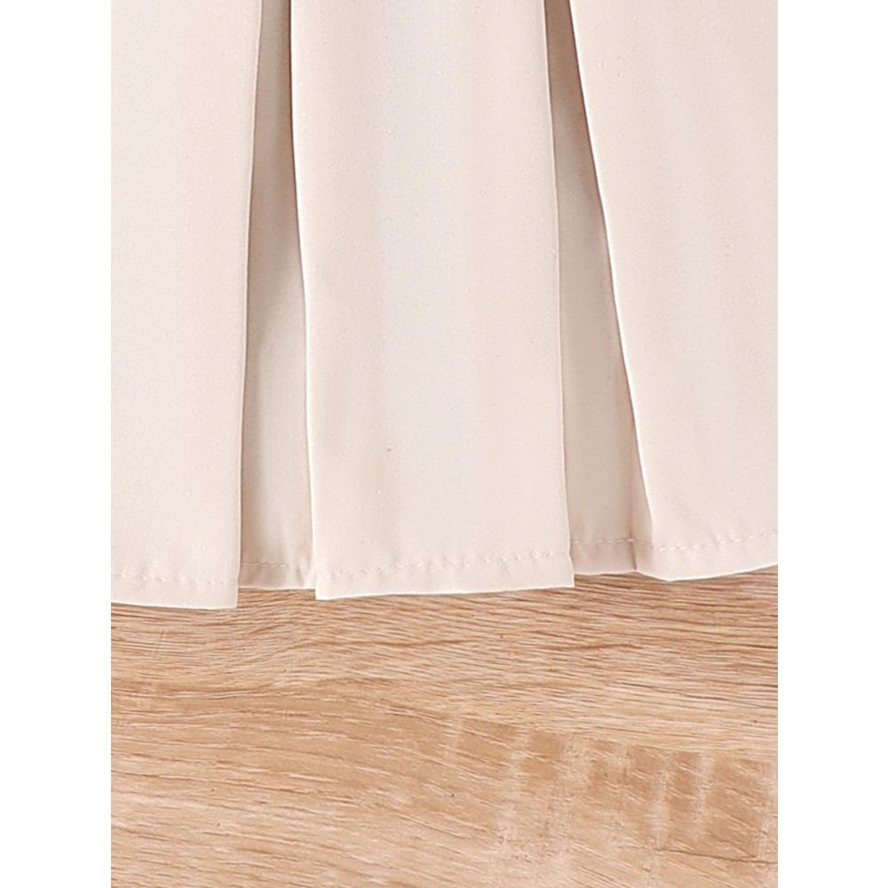 Детская одежда 2-7 лет, весенне-летний костюм на осень, абрикосовый джемпер + жилет + плиссированная юбка, новый костюм, юбка для девочек