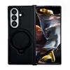 Чехол для телефона с держателем для Samsung Galaxy Z Fold 7 5G, Магнитный, Жесткий ПК, Защитный, Цветной, Ударопрочный, Задняя крышка