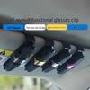 Rotating Sunglasses and Eyeglass Holder for Car Sun Visor