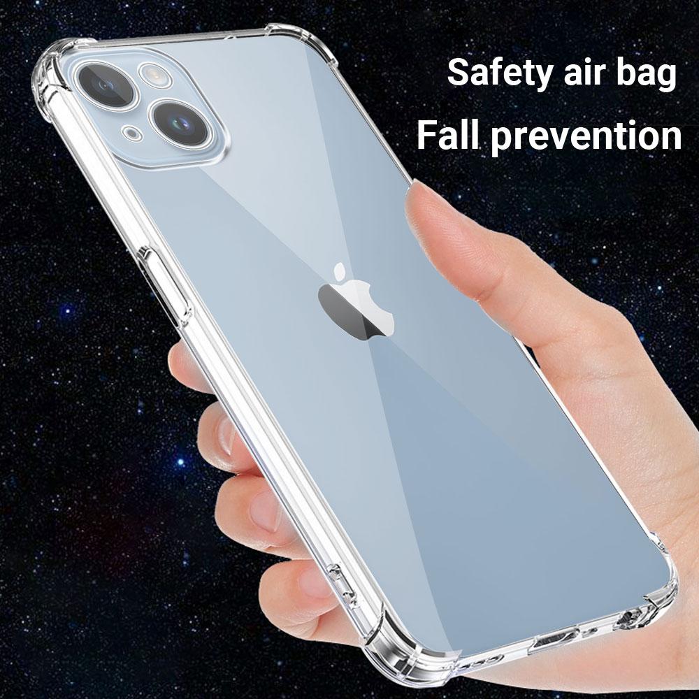 Ударопрочный прозрачный чехол для iPhone 13 12 11 Pro Max Прозрачный чехол для iPhone 11 12 13 Pro /12 13 Mini Мягкая силиконовая задняя крышка