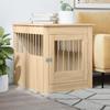 Furniture Style Dog Crate in Sonoma Oak 64.5 x 80 x 71 cm Particleboard