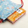 Kyoto Geibido Nishijin Brocade Drawstring Bag for Goshuincho Made In Japan with Cherry (Seal Book) (Black Blossoms)