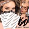 6D Волосы, как брови, татуировка, наклейка, накладные брови, водонепроницаемый поддельный длинный макияж