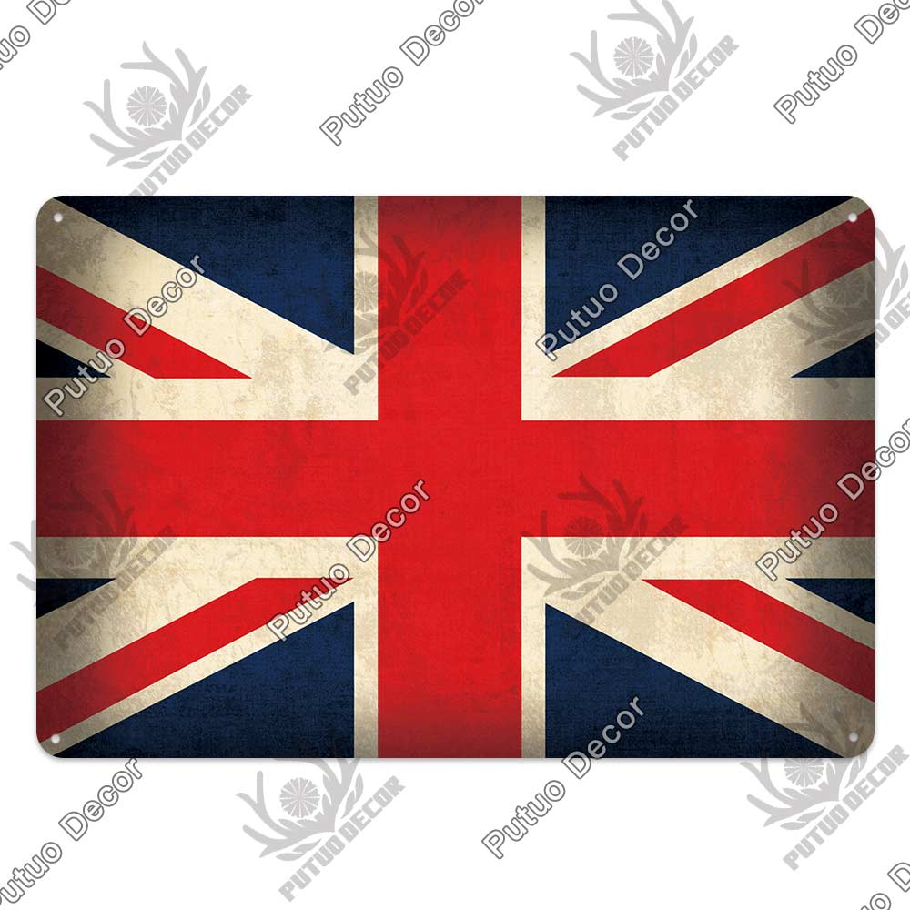 Decor Flag Vintage Metal Sign Tin Sign Decorative Plaque Wall Decor Bar Pub Man Cave Living Room Home Door Decoration