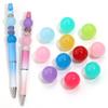 20pcs/lot 16mm Jelly Colored Acrylic Beads Loose Spaced Round Beads For Jewelry Making DIY Charms Bracelet Necklace Accessories