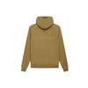 Пуловер с капюшоном Fear of God Essential на флисовой подкладке и логотипом на спине, осень/зима 2021, толстовка унисекс, янтарный FOG-FW21-003