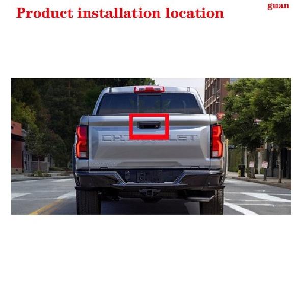 Car tailgate handle decorative frame Black For Chevrolet Colorado -2025