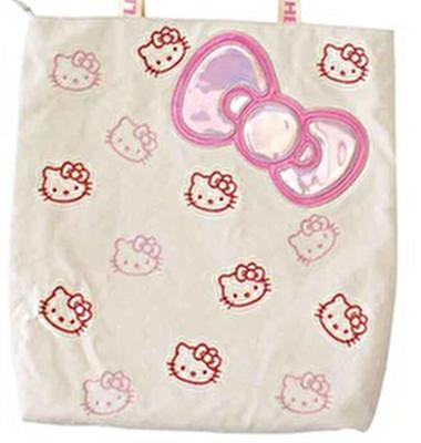 Yasuda Tsusho KT Блестящая наплечная сумка 2901 Сумка через плечо Hello Kitty (слоновая кость)