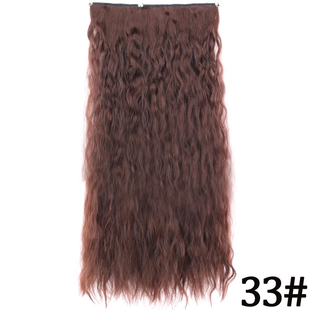 MERISIHAIR Длинные волнистые синтетические волокна 22 дюйма 5 зажимов для наращивания волос Волнистые прямые волосы Черный Коричневый Блондинка Повседневная одежда