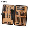 Luxury Nail Clipper Set - Stainless Steel Manicure Pedicure Kit in Case. Perfect Travel Gift for Men & Women.