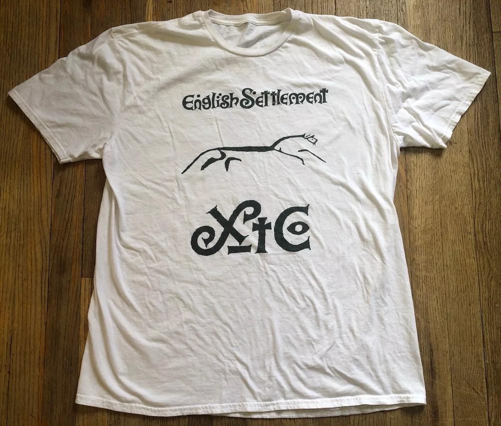 XTC English Settlement Band Белая Полноразмерная S-5XL SS49 Унисекс Футболка