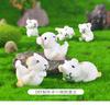 10-30Pcs Micro Landscape Guinea Pig Moss Ornaments Resin Tiny Animal Model Decorations Lawn Figurine Accessories Cute Sculpture
