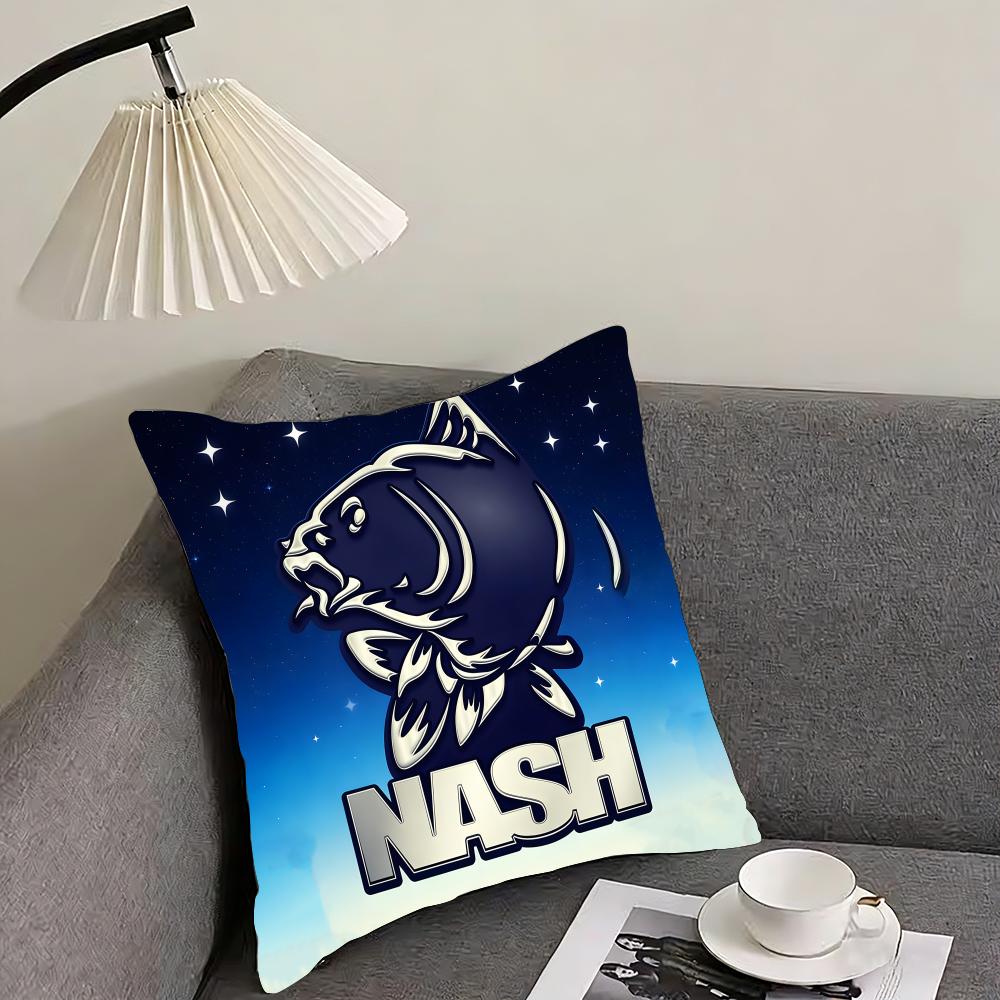 NNash Fishing Brand Cushion Cover Pillowcase Ultra Soft Skin Friendly Fabric Cloud Like Comfort Concealed Zipper