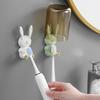 Держатель для зубных щеток Yousheng в форме мультяшного кролика, высокая несущая способность, простая установка, настенный крючок, органайзер для зубных щеток, украшение для ванной комнаты
