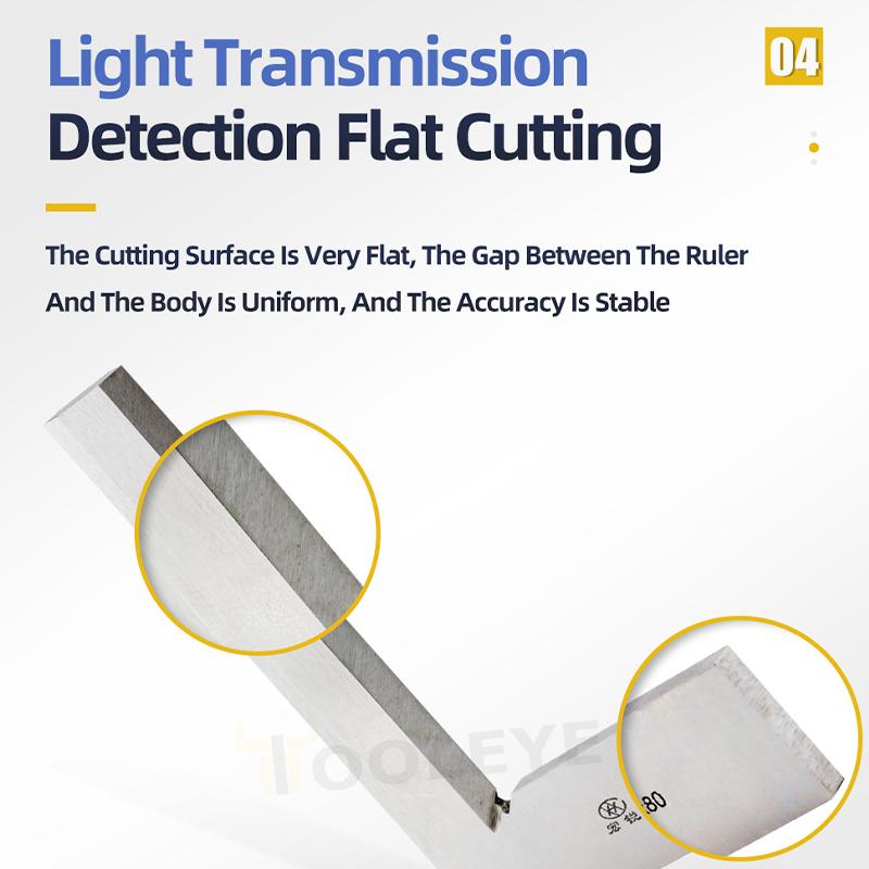 90-градусная линейка с лезвием ножа для столярных и плотницких инструментов по металлу, набор угольников, измерительный угольник, угловая линейка