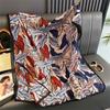 New Spring Women Cotton Scarf Beach Hijab Shawls and Wraps  Luxury Brand Flower Female Foulard Echarpe Designer Bandana