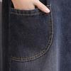 Women Loose Sling Denim Skirt Dungaree Dress Overall Jeans Long Pinafore