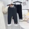 Женские зимние хлопковые термоштаны с кружевной отделкой: Стильный, Удобный, Готов к детскому саду