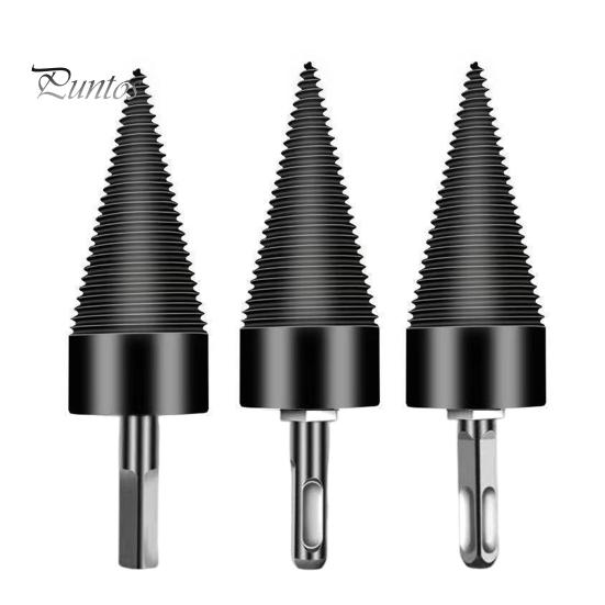 Easy Split Drill Bit Wood Splitter Rustproof Corrosion Resistant Widely Used Universal Wood Splitter Drill Bits with 3 Handles