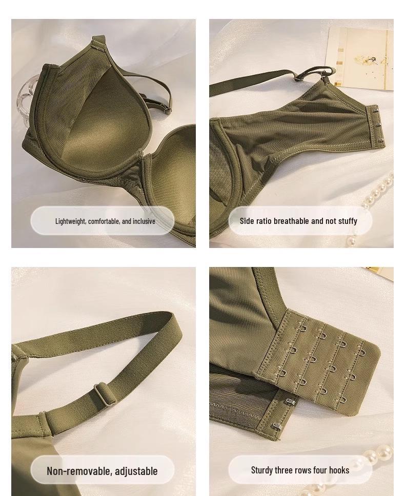 Бесшовный бюстгальтер больших размеров с легкой поддержкой и мягкой косточкой - Полная чашка, Боковая поддержка для уменьшения объема