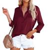 Blusas Mujer De Moda 2022 Summer Top Female Women Shirts Women's White Green Chiffon Shirt Blouses Tops Long Sleeve Chic Woman