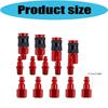 1/4 in Thread Air Hose Adapter Set with Metal Sleeve Lock Ends for Workshop Service, Garage Line Changes and Air Hose Use