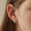 Lewe Oval Corn Hoop Earring