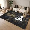 Custom Rug Korn Pattern Print Name Text Soft Non‑Slip Floor Carpet for Home Indoor Decoration