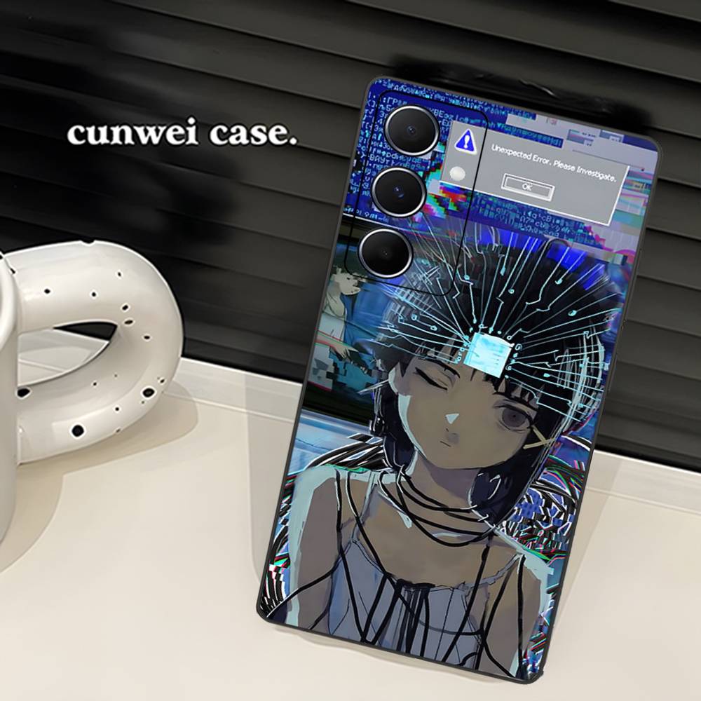 Чехол для телефона с рисунком Serial Experiments Lain для Samsung S 24 Fe 25 Ultra Plus 20 Lite 21 30 22 23 24 22 Ultra 5G Fundas