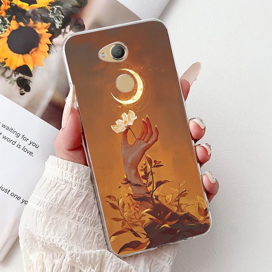 For Sony Xperia XA2 Case H3113 H3123 H3313 Cover Fashion Art Flower Painted Soft TPU Bumper on Sony Xperia XA2 Ultra H3213 Shell