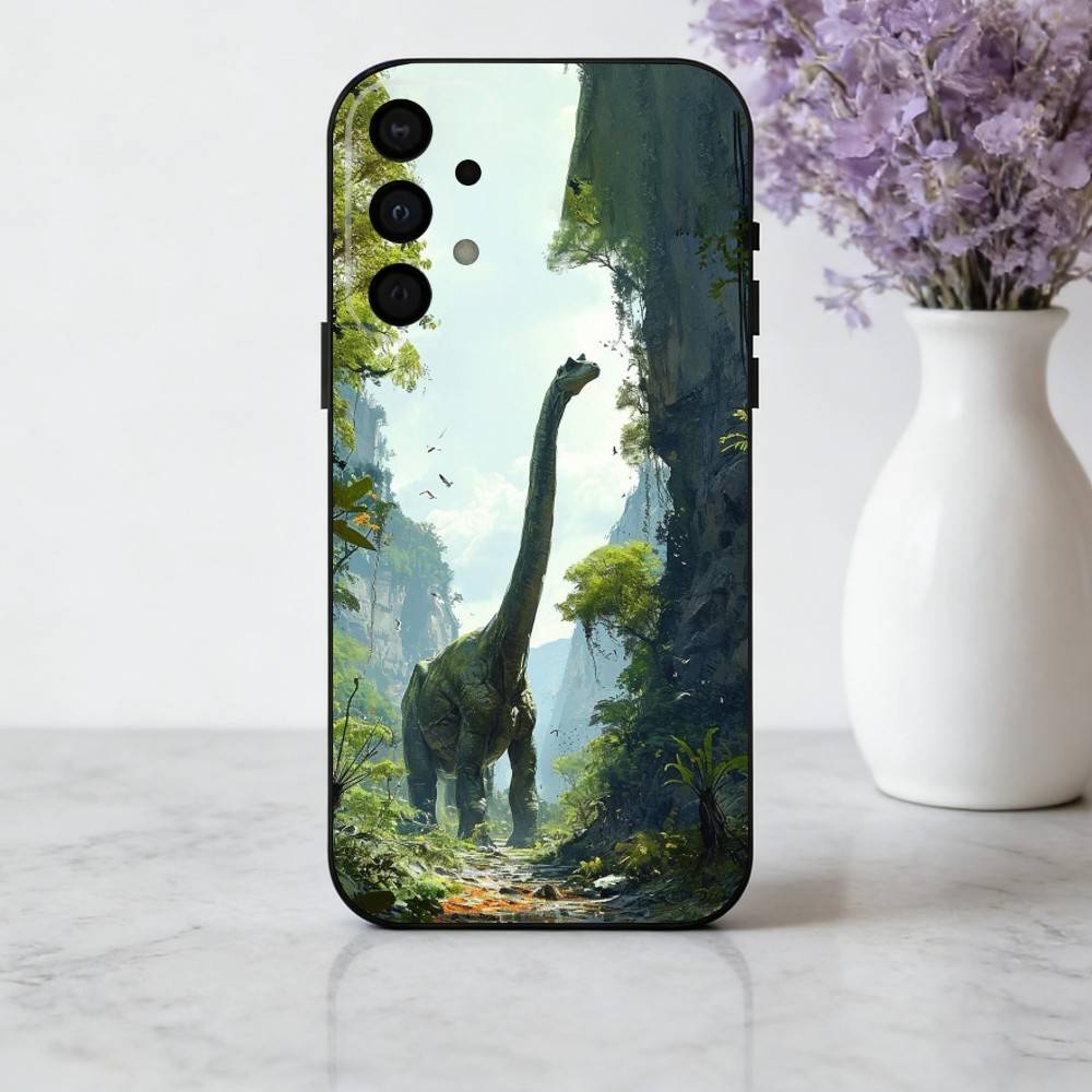 Крутая D-Динозавр Арт Чехол Для Телефона Samsung Galaxy A73,A72,A71,A70,A53,A52,A51,Мягкий Черный Силиконовый Чехол