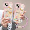 Applicable To Apple 15 Promax Mobile Phone Case IPhone 14 Cloud Doll Lanyard 13 Invisible Double Bracket 12 Silicone