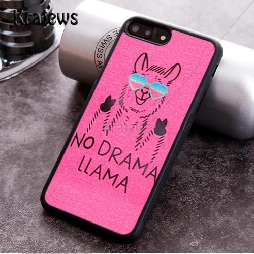Krajews no drama llama lama Soft Phone Cases OEM For iPhone 17 Air 16 15 14 11 12 13 Pro MAX Plus cover coque