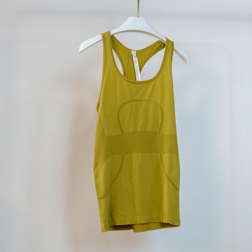 Высокоэластичный бесшовный женский быстросохнущий жилет для йоги без рукавов