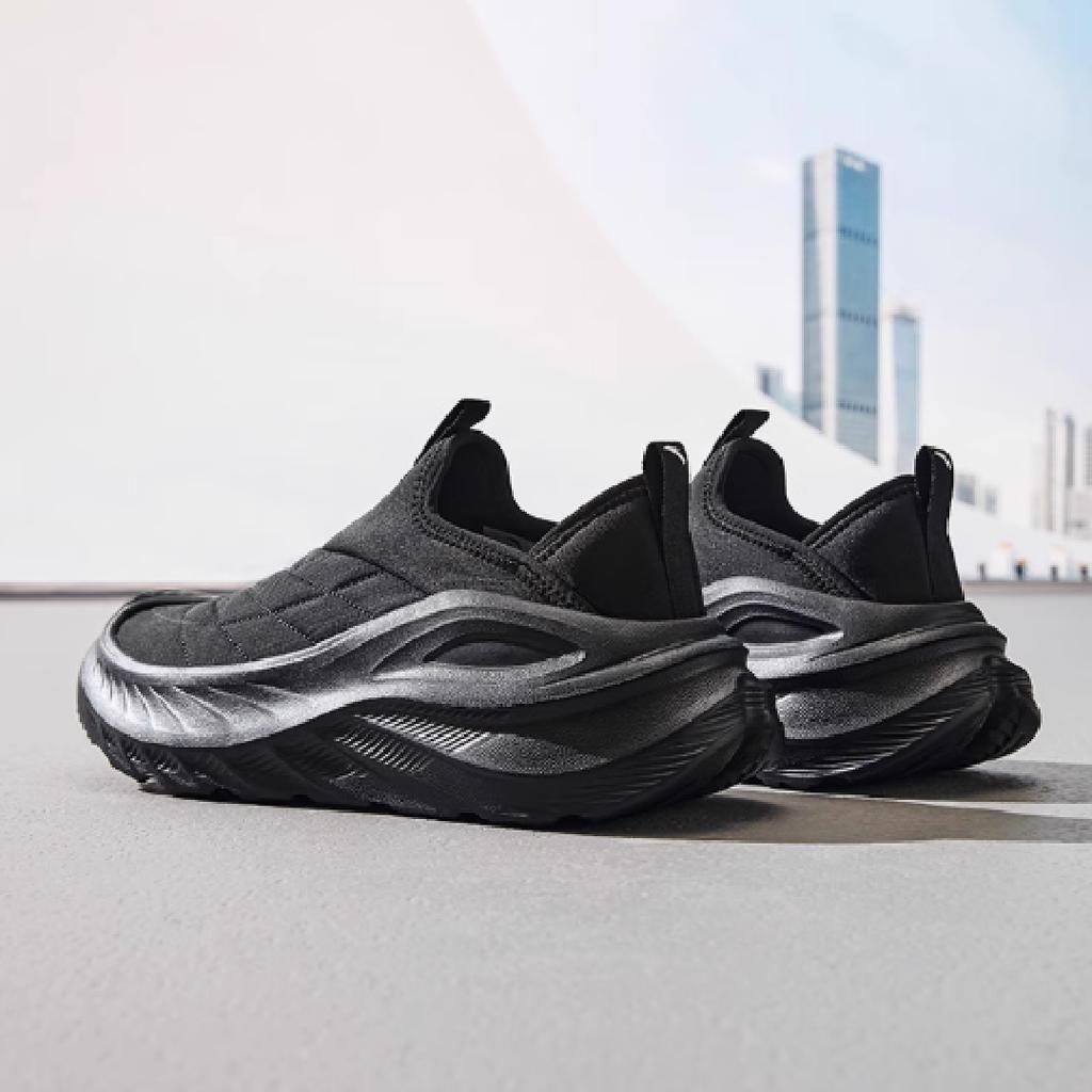 Anta Fashionable Versatile Wear Resistant Breathable Lightweight Low Top Casual Shoes Men Sneaker Black 912537750-1