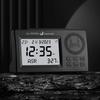 Al Fatiha Muslim Prayer Clock with Automatic Time Setting Hijri Gregorian Calendar LED Backlight Desktop Azan Clock