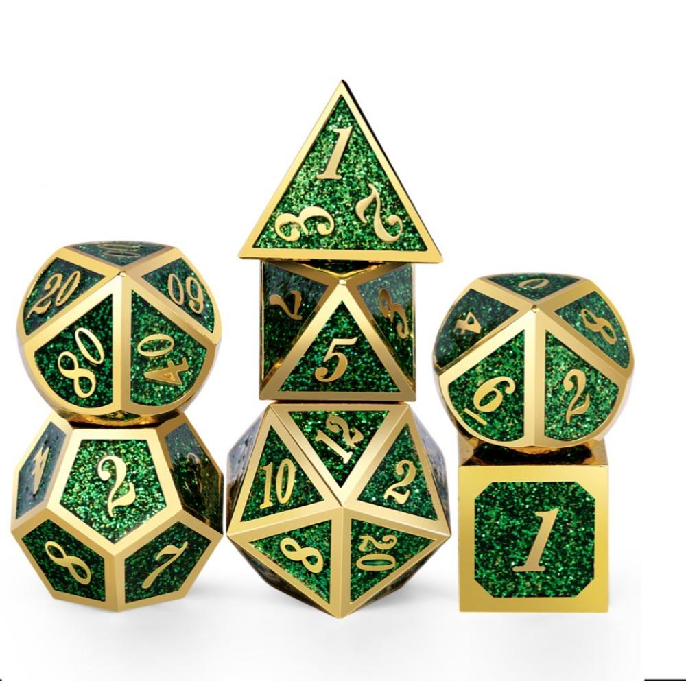 Набор кубиков DND, кубики Dungeons and Dragons с металлическими кубиками D20 Набор для D и D кубиков или ролевых игр MTG Настольные настольные игры, Shadowrun Pathfinder