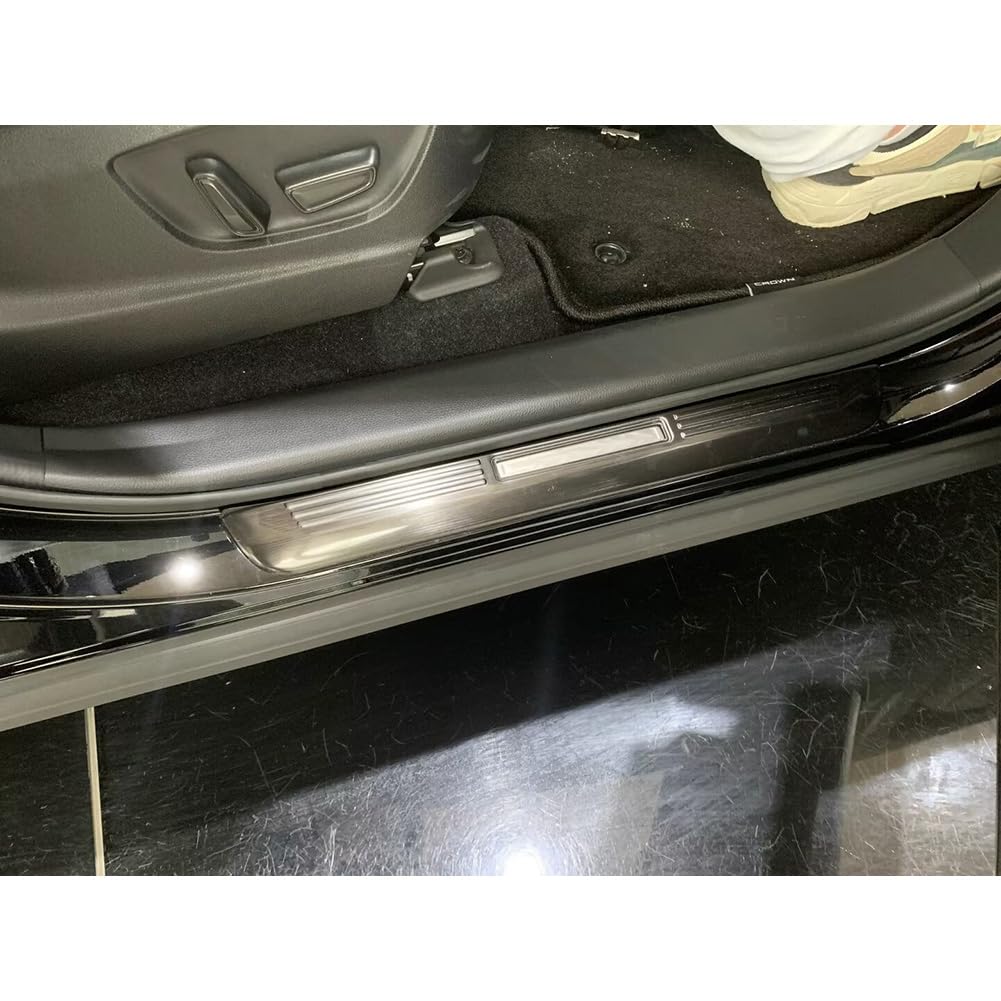 RUIQ Toyota Crown Crossover SH35 Exclusive Interior Stainless Steel Step Garnish Side Step Garnish Exterior Designed Exclusively for TOYOTA CROWN
