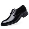 Men Breathable Leather Shoes Formal Business Shoes Pointed Toe Lace Up Wedding Shoes Men Large Size Amazon Shoes for Men